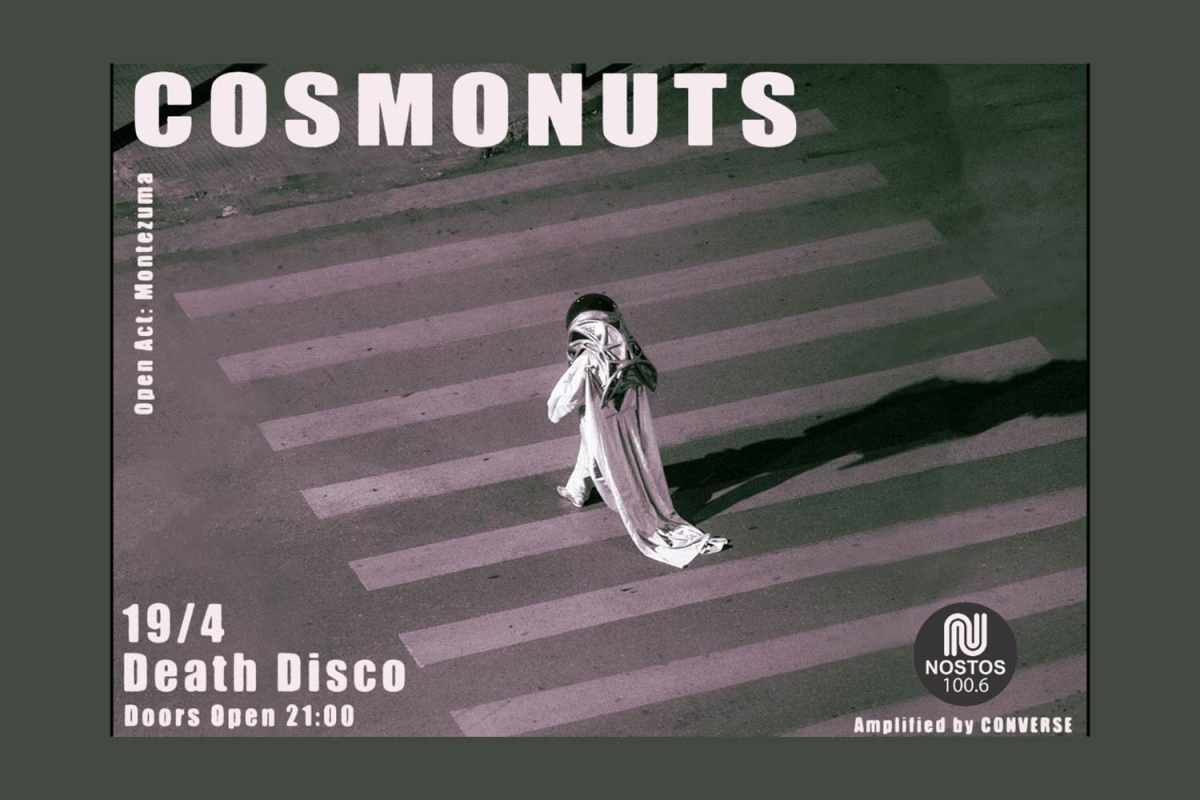 Οι Cosmonuts εμφανίζονται live την Παρασκευή 19 Απριλίου στην DEATH DISCO! Opening act: Montezuma