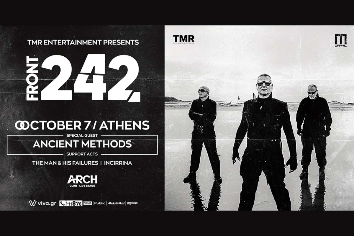Oι θρυλικοί FRONT 242 σε Θεσσαλονίκη και Αθήνα (6 και 7/10)!