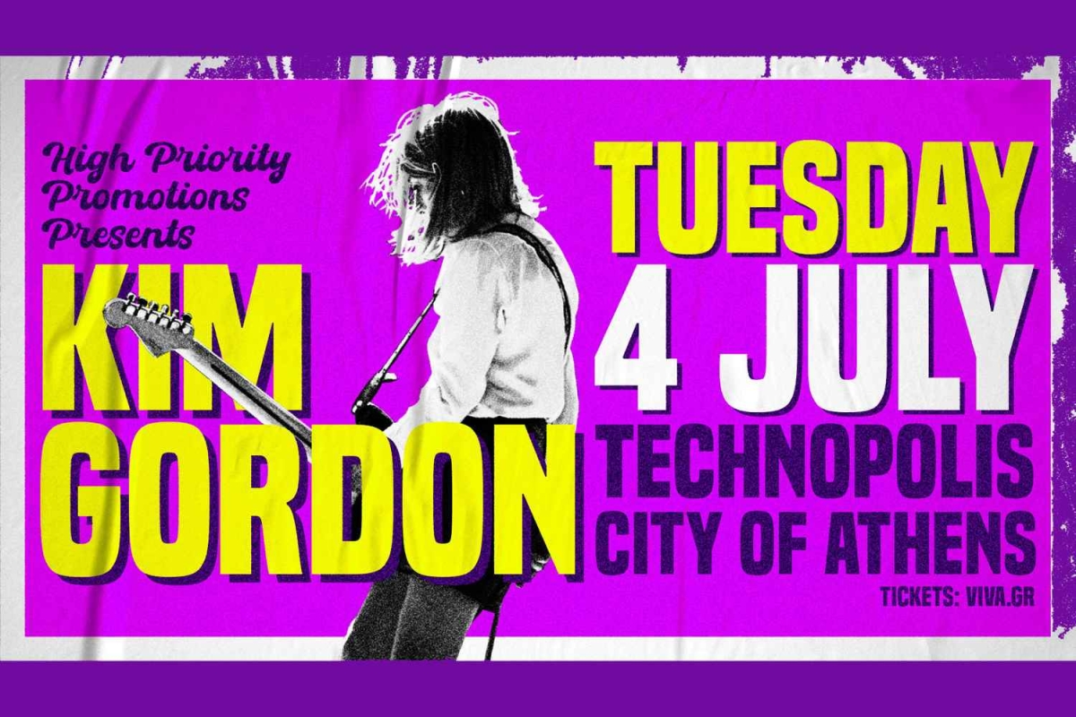 KIM GORDON - TUESDAY 4 JULY - TECHNOPOLIS CITY OF ATHENS