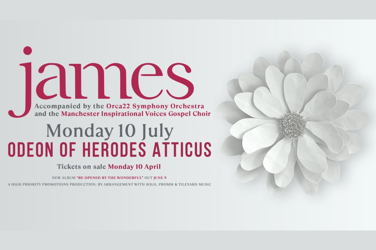 JAMES - James Lasted Orchestral Tour 40th Anniversary | MONDAY 10 JULY - ODEON OF HERODES ATTICUS