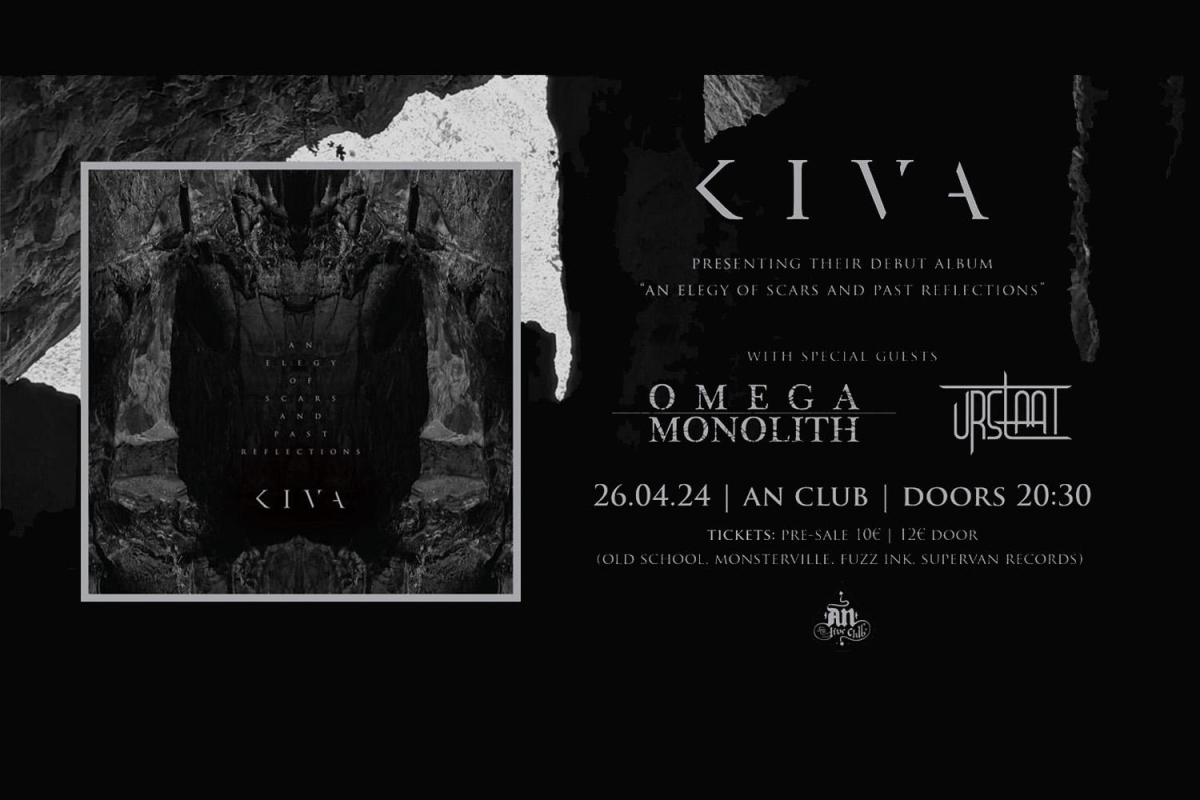 ΚIVA-ALBUM RELEASE SHOW, Παρασκευή 22 Απριλίου στο An Club! Guests: Omega Monolith και Urstaat