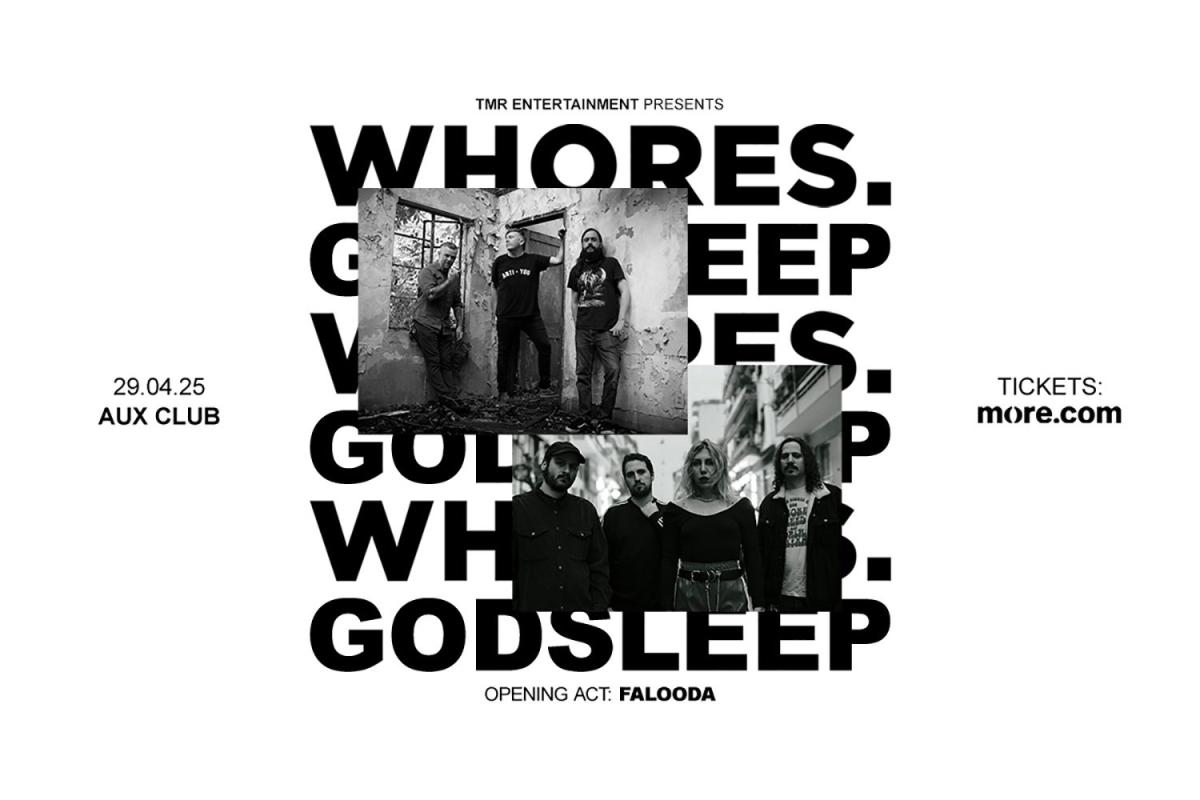 Οι Whores (US) live στο Aux, την Τρίτη 29 Απριλίου! Μαζί τους οι Godsleep και οι Falooda