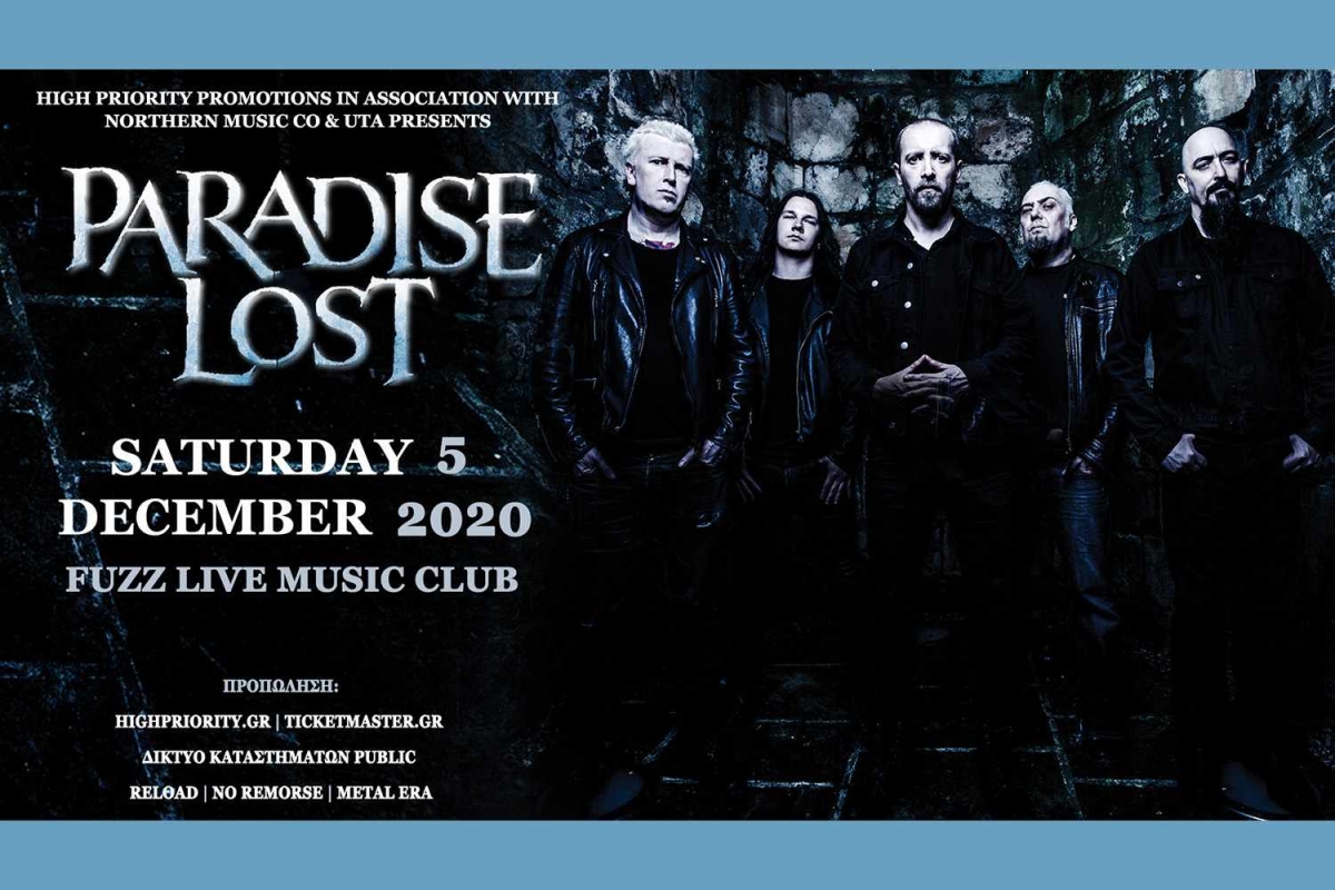 Paradise Lost Live in Athens | 5 Δεκεμβρίου 2020 | Fuzz Club
