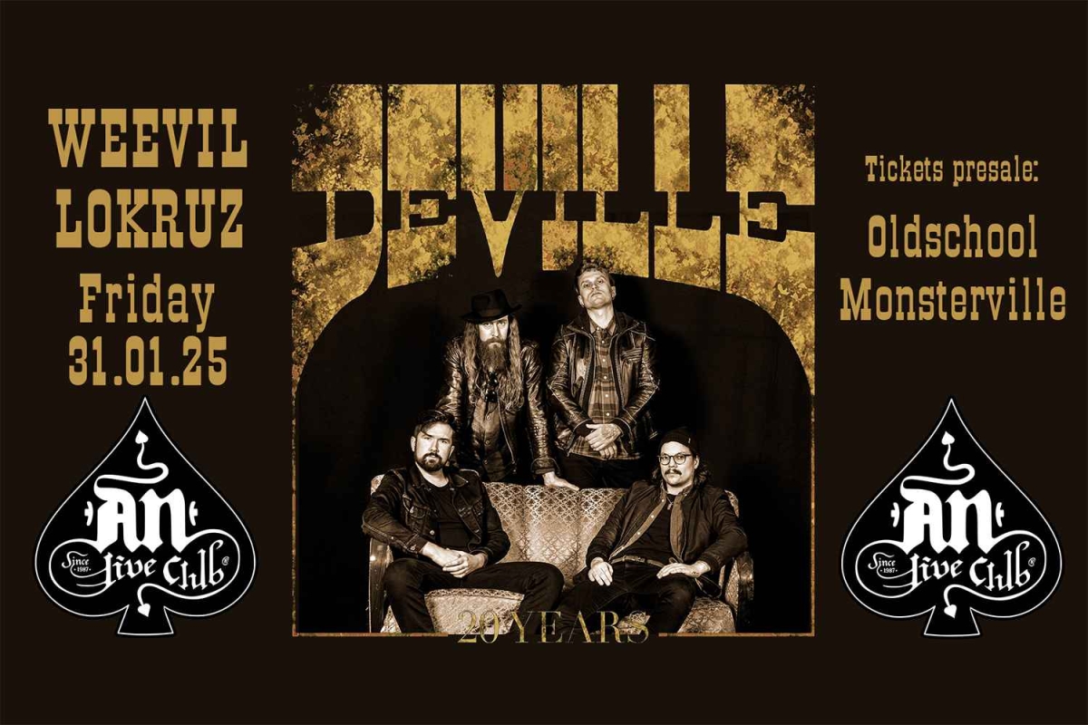 DEVILLE | 20th Anniversary Show | 31.01.25, An Club | Opening act: Weevil + Lokruz