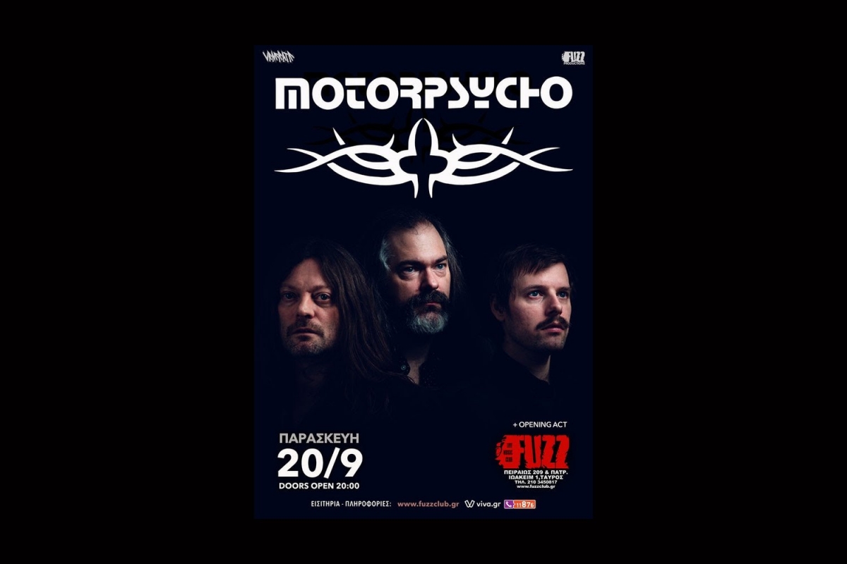 Motorpsycho live in Athens - 20/9, Fuzz Live Music Club