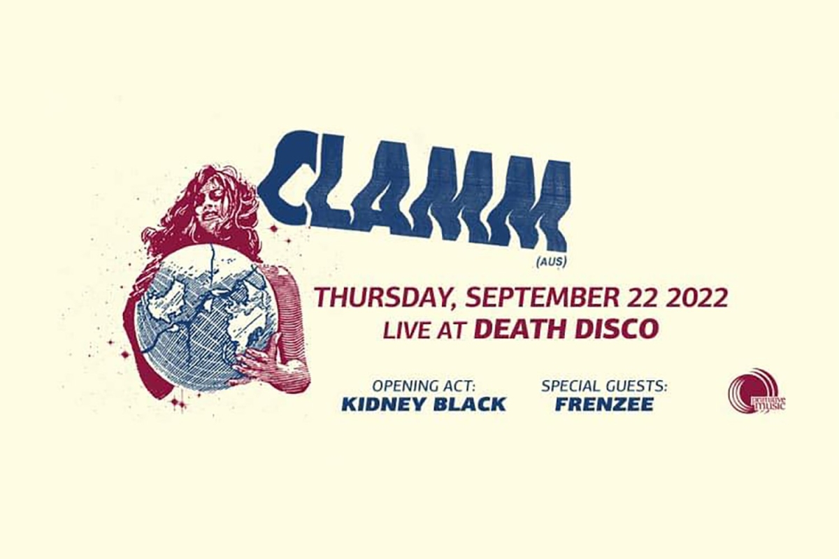Οι CLAMM (AUS) και οι KIDNEY BLACK στην Αθήνα (Special Guests: Frenzee) // 22/9/22 // Death Disco