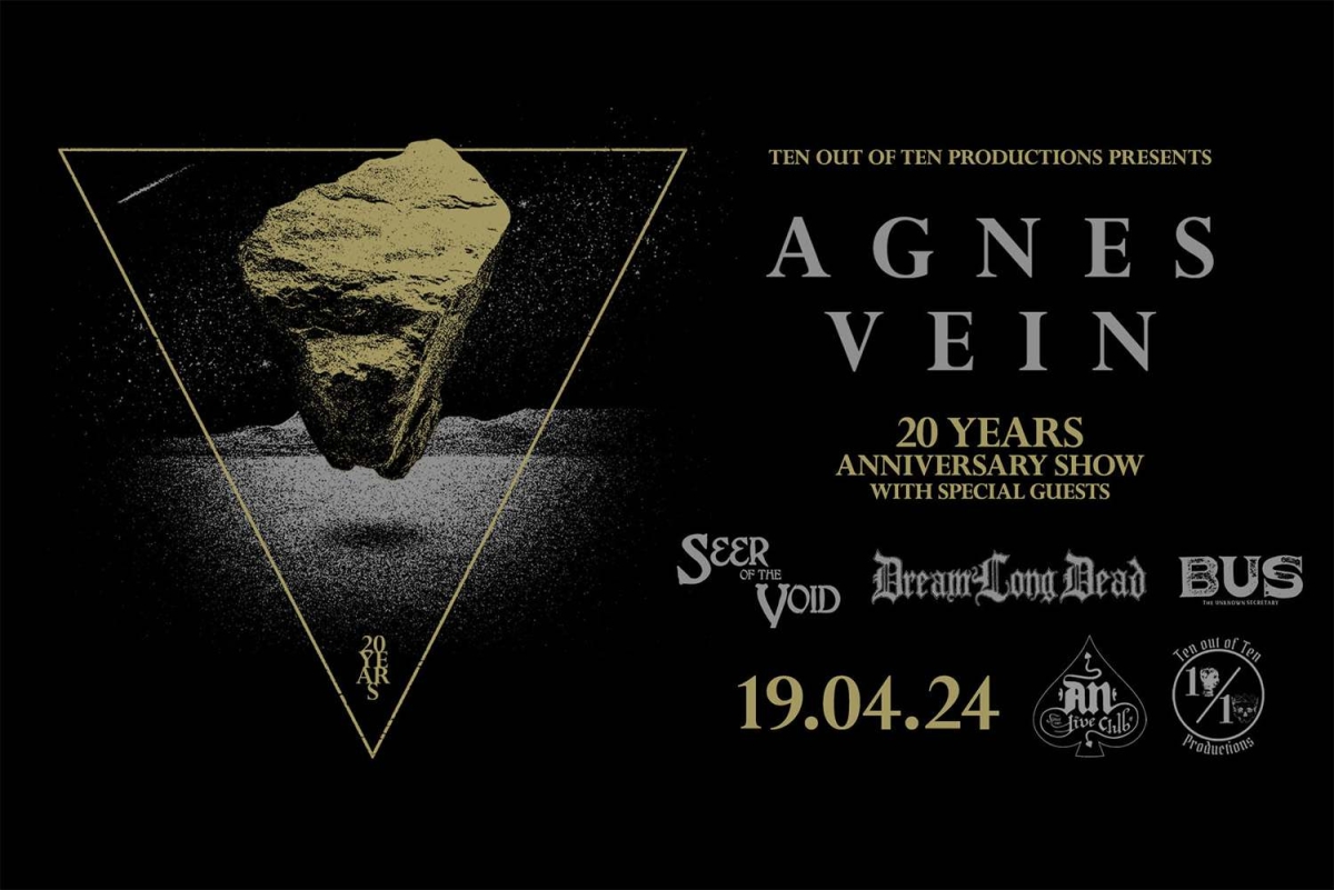 Agnes Vein  20 YEARS ANNIVERSARY SHOW with special guests @ AN Club, 19/4/24