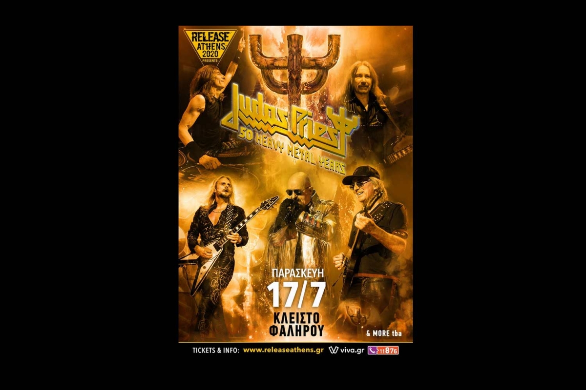Release Athens presents: Judas Priest, 50 Heavy Metal Years - 17/7/20, Κλειστό Φαλήρου