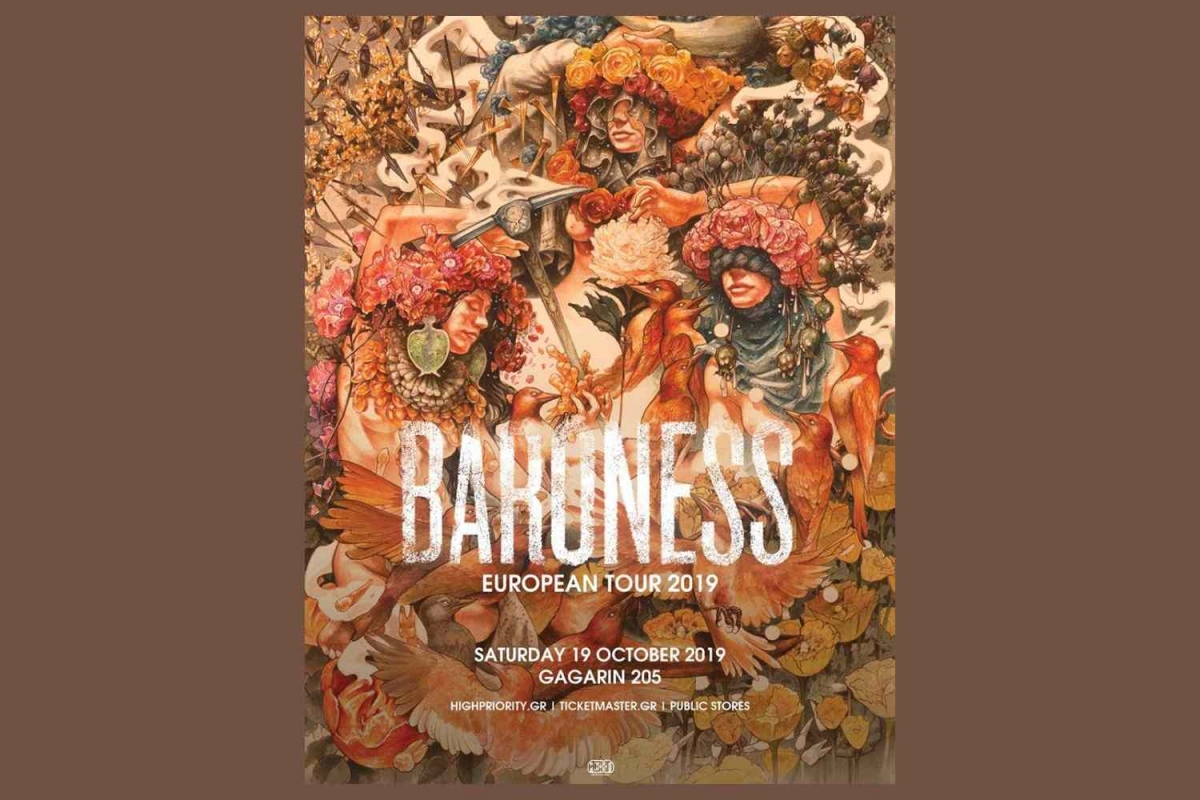 Οι Baroness για πρώτη φορά στην Αθήνα, Σάββατο 19 Οκτωβρίου 2019
