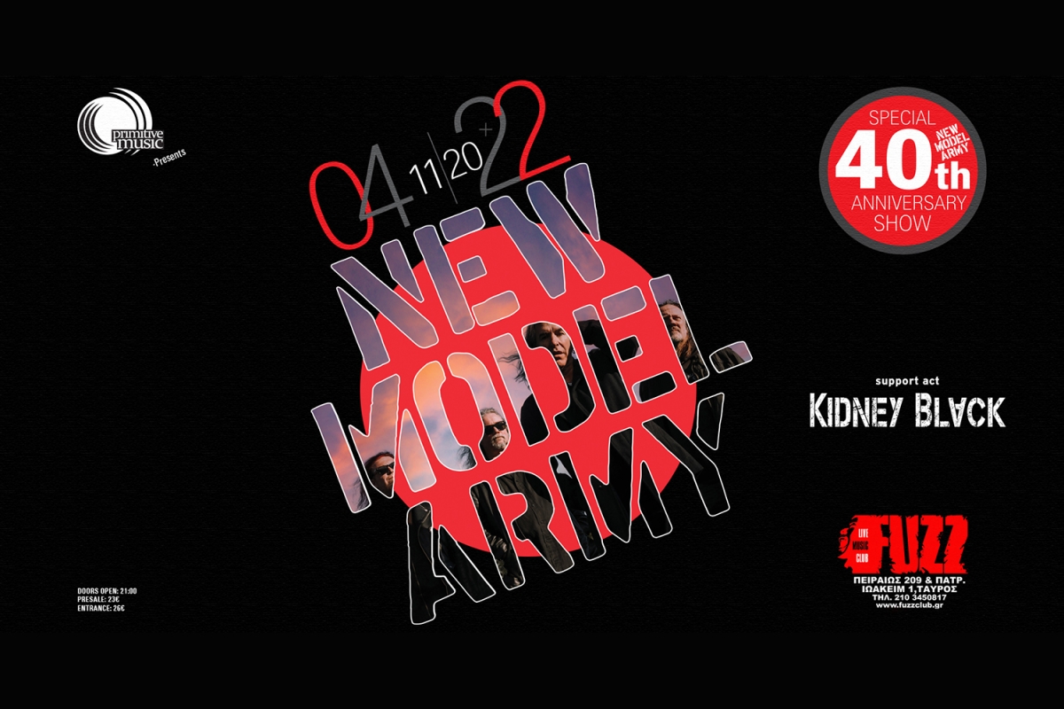 New Model Army Live at Fuzz Club- 40th Anniversary Show 04/11/2022