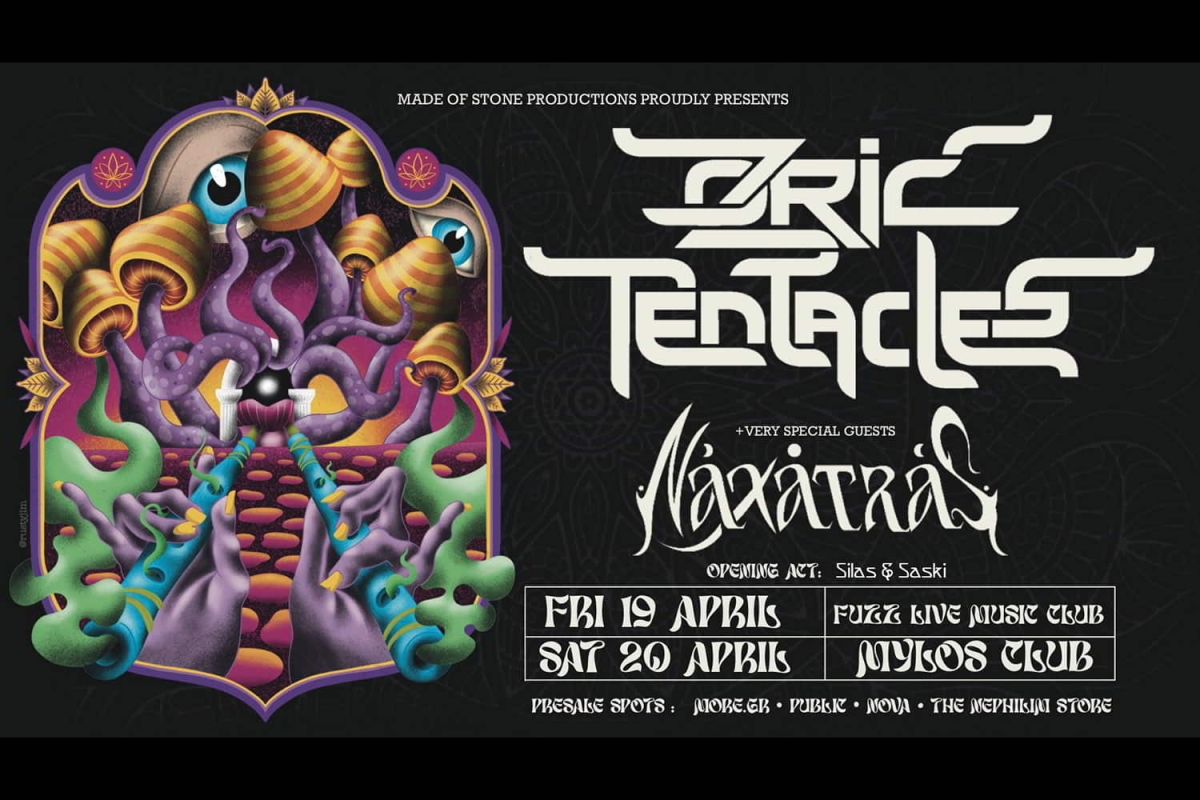 OZRIC TENTACLES &amp; NAXATRAS τον Απρίλιο  στην Ελλάδα!