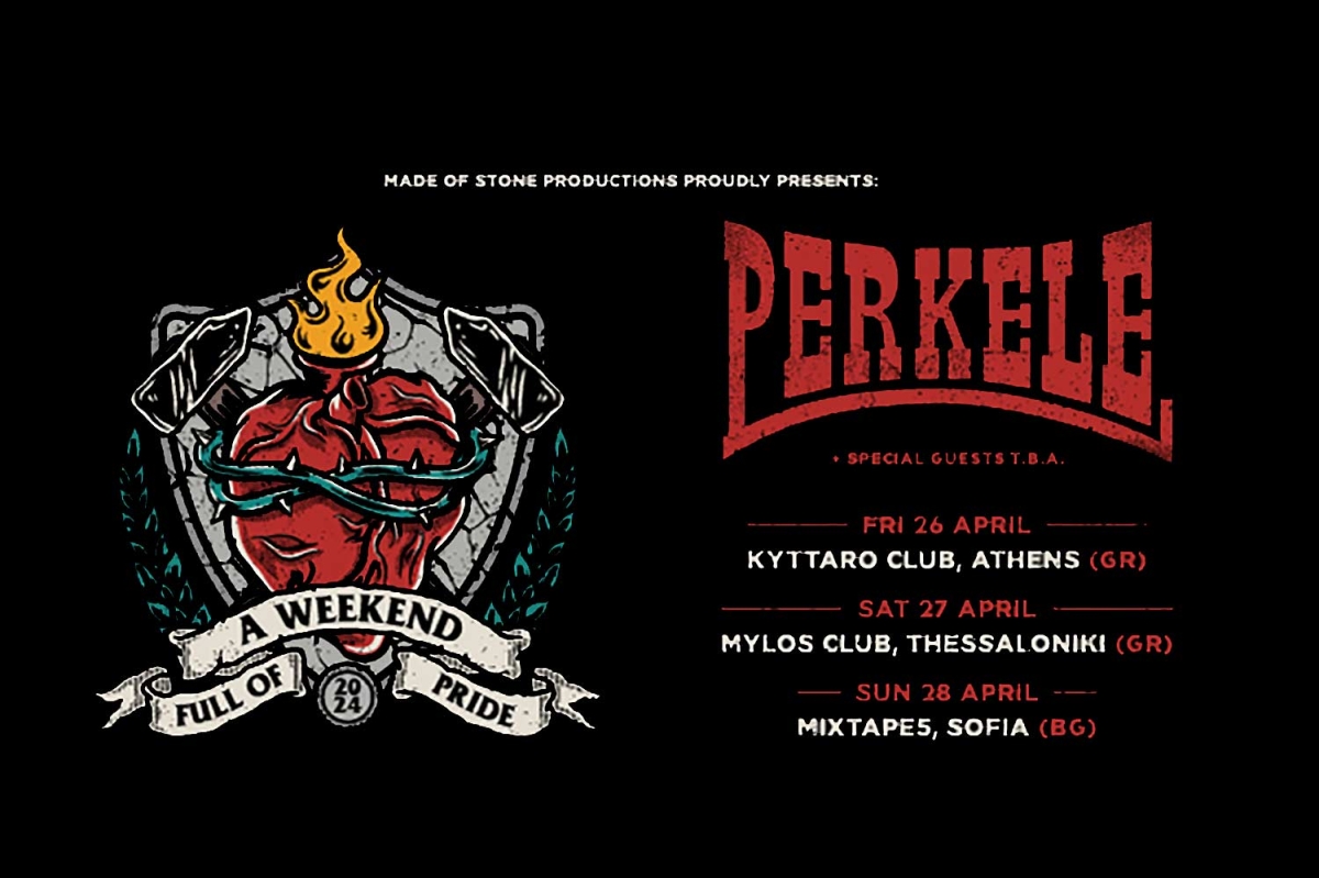 PERKELE Live σε Αθήνα και Θεσσαλονίκη | 26 &amp; 27 Απριλίου | Κύτταρο Live Stage &amp; Μύλος Club