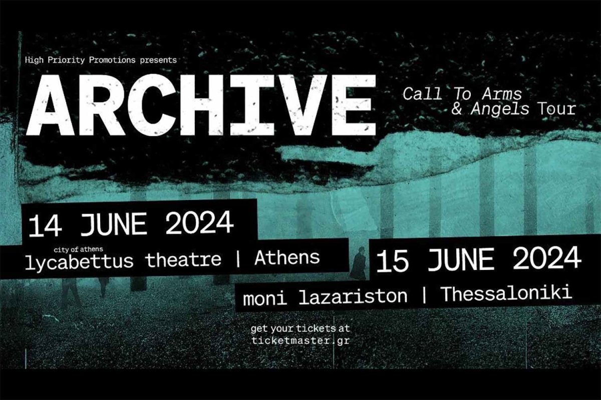 ARCHIVE live σε Αθήνα και Θεσσαλονίκη, 14 και 15 Ιουνίου 2024!
